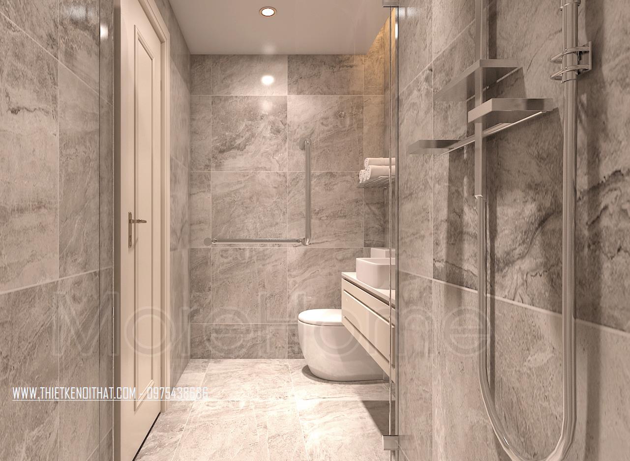 Vách kính phòng tắm Vinhomes Nguyễn Chí Thanh