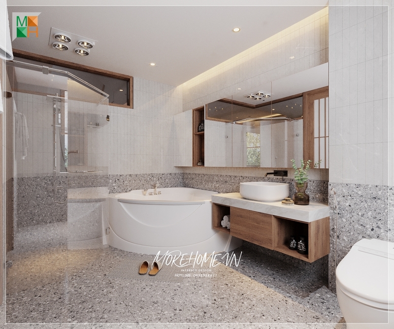 Tủ gương treo tường hình chữ nhật cửa trượt tiện lợi bên trong là kệ để đồ, bên ngoài phản chiếu hình ảnh, sự kết hợp 2 trong 1 tiện nghi, thẩm mỹ